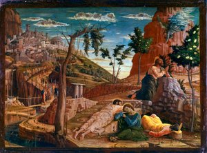 Gebed in de Tuin van Olijven door Andrea Mantegna