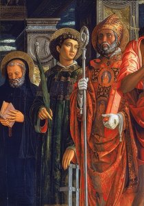 San-Zeno-Altaar (detail) door Andrea Mantegna