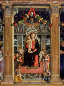 San-Zeno-altaar. Middelpaneel door Andrea Mantegna