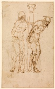 Studies voor Christus aan de Zuil (recto) (c.1460-65)