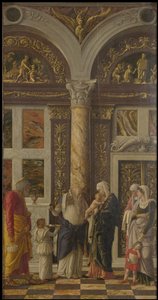 De besnijdenis Trittico degli Uffizi Uffizi drieluik, rechter paneel, ca. 1463-1464 door Andrea Mantegna