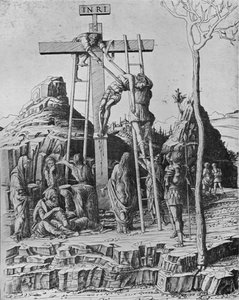 De Kruisafneming, 1475 door Andrea Mantegna