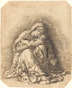 De Maagd en het Kind door Andrea Mantegna