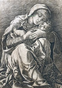 De maagd en het kind door Andrea Mantegna