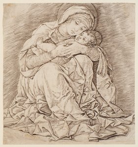 De Maagd en het Kind door Andrea Mantegna