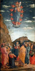 De Hemelvaart. Schilderij van Andrea Mantegna (1460) door Andrea Mantegna