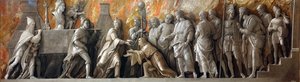 De introductie van de cultus van Cybele in Rome door Andrea Mantegna