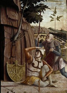 De opstanding, detail van de predella van het altaarstuk van San Zeno door Andrea Mantegna