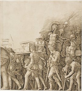 Triomf van Caesar: Soldaten die Trofeeën Dragen