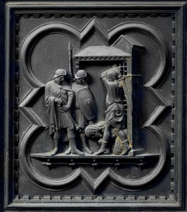 De Onthoofding van Johannes de Doper, zestiende paneel van de Zuiddeuren van de Baptisterium van San Giovanni, 1336
