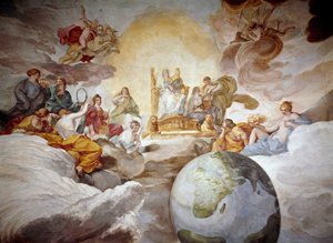 Allegorie van goddelijke kennis door Andrea Sacchi