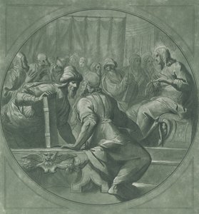 Christus die de doktoren in verwarring brengt, 1750-70 door Andrea Scacciati