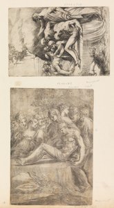 De Bewening van de Dode Christus, ca. 1545-50 door Andrea Schiavone