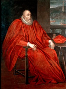 Portret van Simone Spinola, doge van Genua tussen 1567 en 1569 door Andrea Semino