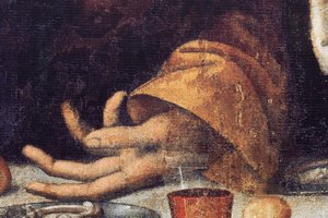 Abdij van Tongerlo. Laatste Avondmaal. 1506-1507. (detail) door Andrea Solario