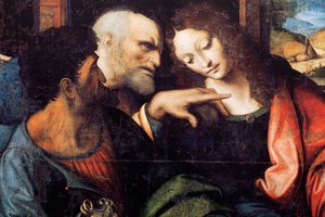 Abdij van Tongerlo. Laatste Avondmaal. 1506-1507. (detail) door Andrea Solario