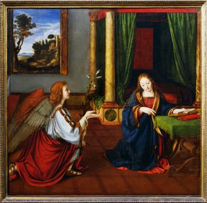 De Aankondiging door Andrea Solario