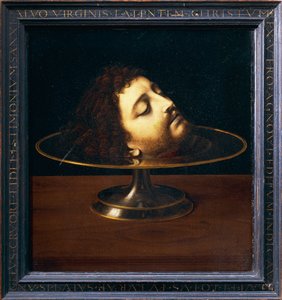 Het hoofd van Johannes de Doper door Andrea Solario