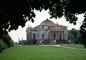 Uitzicht op de villa Almerico-Capra bekend als de Rotonda door Andrea and Scamozzi Vincenzo Palladio