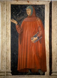 Portret van Francesco Petrarca door Andrea del Castagno