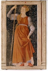 Tomyris de koningin die regeerde over de Massagetae door Andrea del Castagno