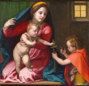Madonna en Kind met Sint Johannes de Doper, circa 1528