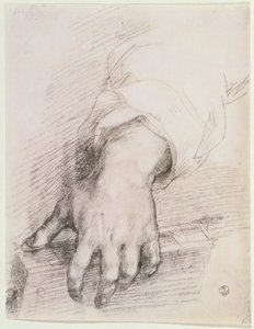 Studie van een hand voor de Madonna van de Harp door Andrea del Sarto