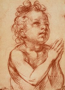 Jonge jongen die bidt door Andrea del Sarto