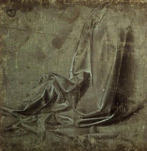 Draperiestudie door Andrea del Verrocchio