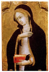 Maagd Annunciate, ca. 1410 door Andrea di Bartolo