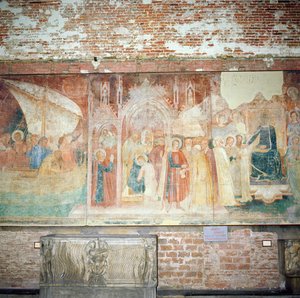 St. Ranieri in het Heilige Land, midden 14e eeuw door Andrea di Bonaiuto