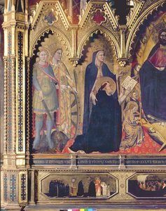 Het Strozzi Altaarstuk, 1357 (detail) door Andrea di Cione Orcagna