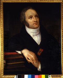 Portret van Vincenzo Monti (1754 - 1828), Italiaanse dichter. Schilderij door Andrea Appiani (1754-1819). 1809. Pinacoteca di Brera, Milaan