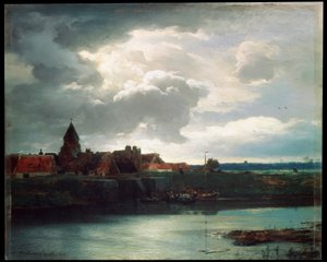 Landschap met een rivier, 1866