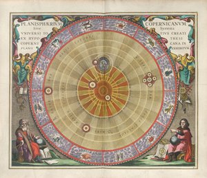 Harmonia Macrocosmica. Het planisfeer van Copernicus, 1660 door Andreas Cellarius