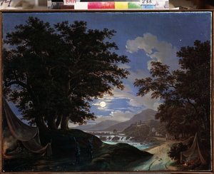 Decorontwerp voor de opera Roeslan en Ludmila van Milhail Glinka