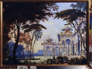 Paleis - Decorontwerp voor de opera 