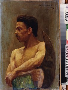 Een rekruut door Andrei Petrovich Ryabushkin