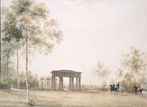 Toegangspoort tot het park in Tsarskoye Selo, na 1821 door Andrei Yefimovich Martynov