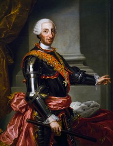 Portret van Karel III van Bourbon door Andrés de la Calleja