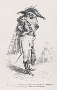 Hij had alleen zijn mooie kleuren... uit Scènes uit het privé- en openbare leven van..., ca. 1837-47 door Andrew Best Leloir