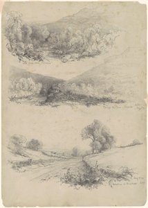 Clove Road, Catskills; Door de Clove—Catskills; en Op de weg naar Bracketts door Andrew Fisher Bunner