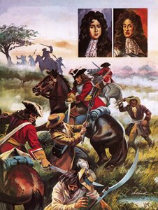 Slag bij Sedgemoor 1685 door Andrew Howat