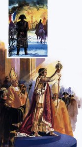 Kroningsscène en Napoleon door Andrew Howat