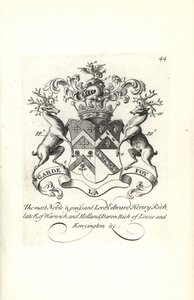 Wapen en wapenrusting van Lord Edward Henry Rich, 7e graaf van Warwick en Holland, Baron Rich van Leeze en Kensington door Andrew Johnston