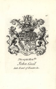 Wapen en wapenrusting van de zeer edele John Cecil, 6e Graaf van Exeter door Andrew Johnston