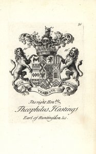 Wapen en wapenrusting van de zeer eerbiedwaardige Theophilus Hastings, 9e Graaf van Huntingdon door Andrew Johnston