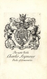 Wapen en wapenrusting van de zeer edele Charles Seymour, 6e hertog van Somerset