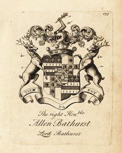 Wapen van de Zeer Eerwaarde Allen Bathurst, Heer Bathurst