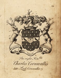 Wapen van de Zeer Eerwaarde Charles Cornwallis, Heer Cornwallis, 4e Baron Cornwallis